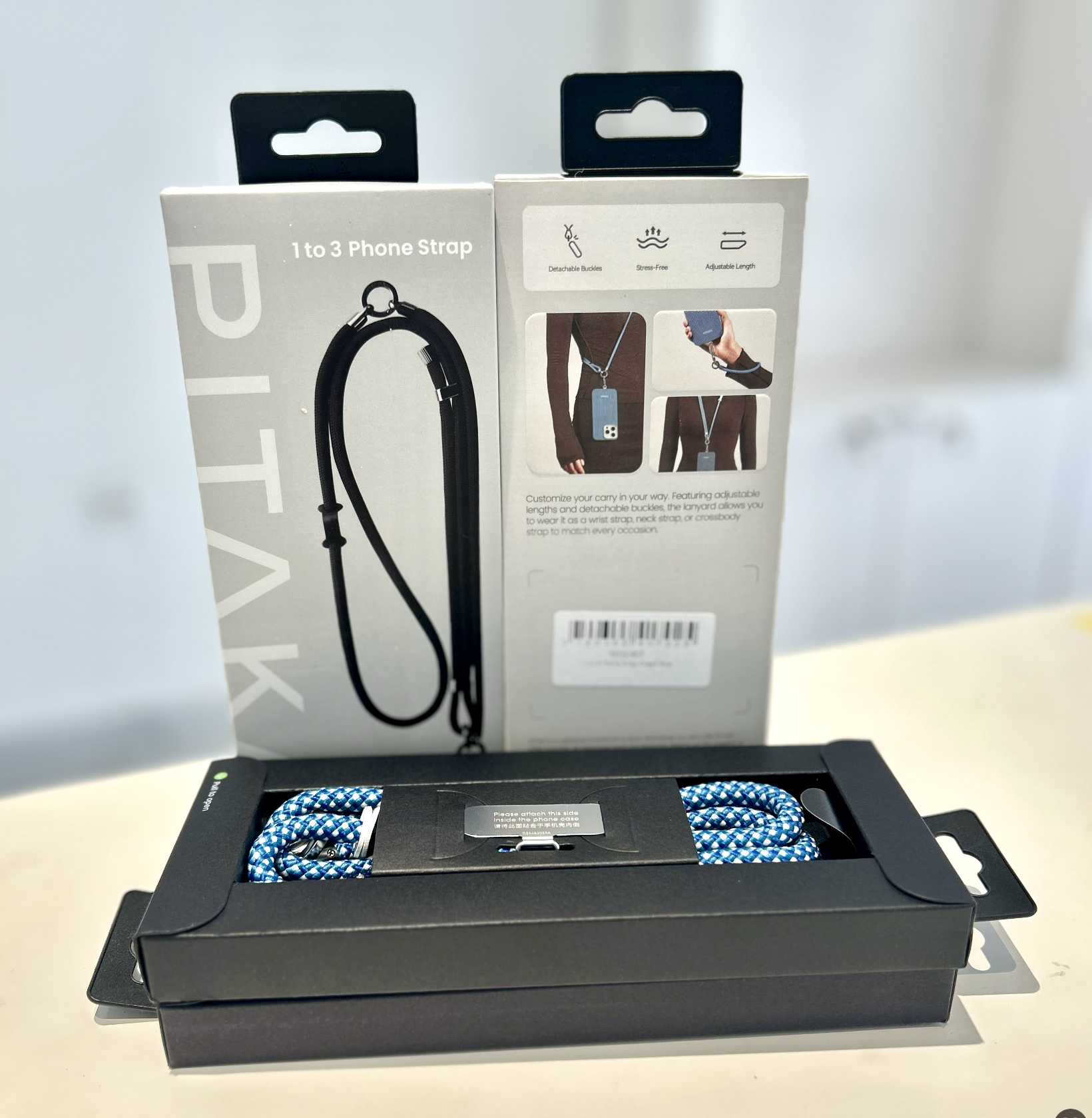 Pitaka - Cordon de Téléphone Portable 3 en 1