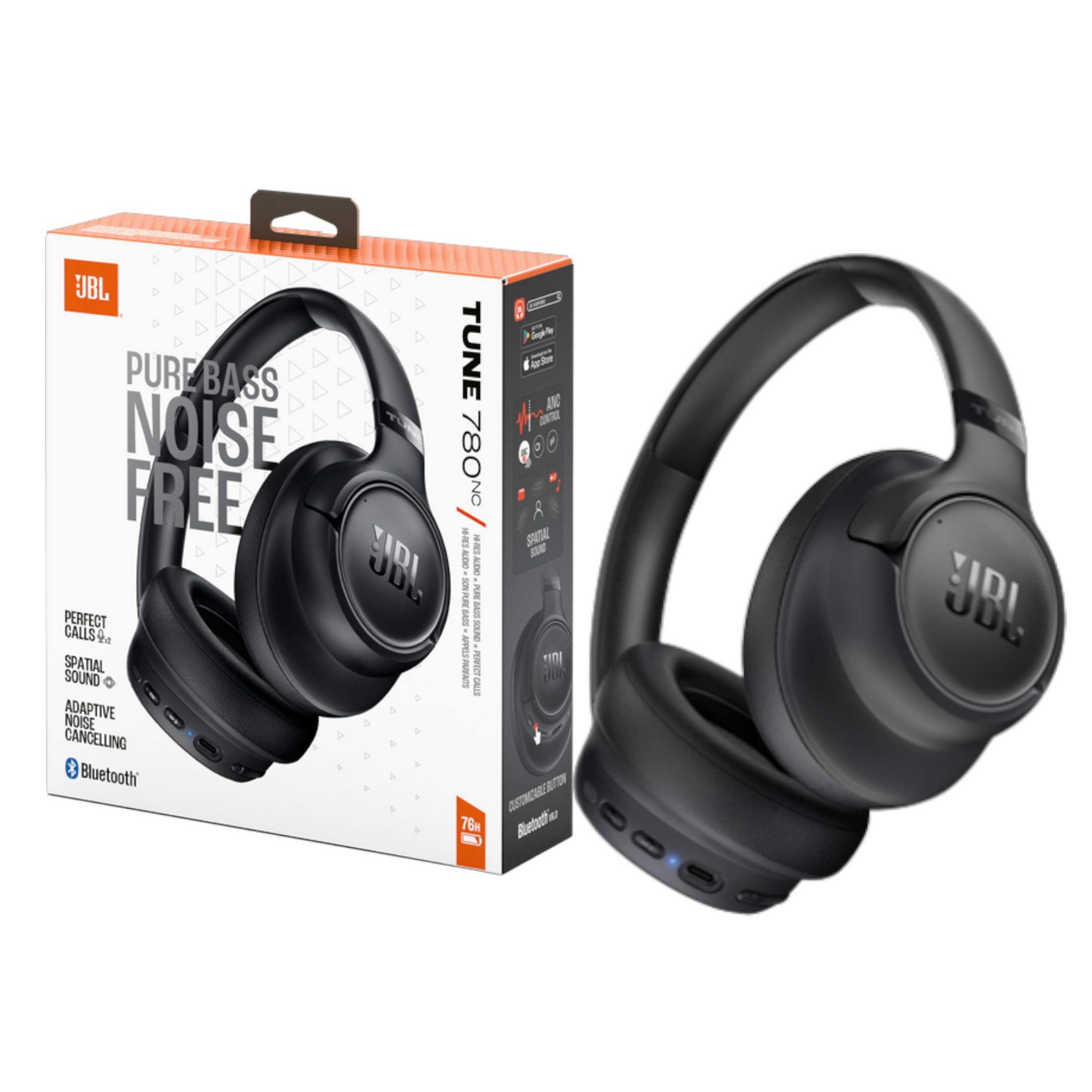 JBL Tune 780NC – Casque Bluetooth Sans Fil avec Réduction de Bruit